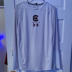 Under Armour UofSC Basketball White Long Sleeve Men's Shirt